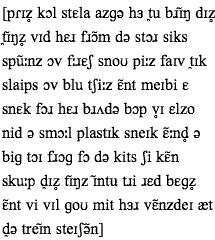 IPA transcription for czech speaker 5