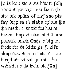 IPA transcription for kyrgyz speaker 1