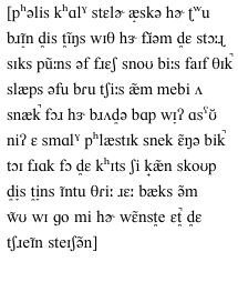 IPA transcription for mandarin speaker 28